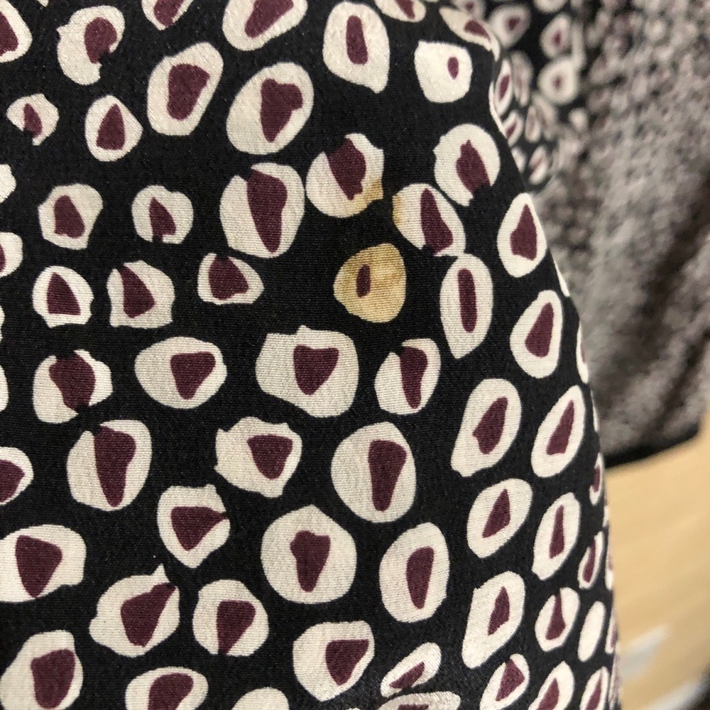 Diane Von Furstenberg 100% Silk Patterned Drawstring Capri Pants Size Medium - Picture 7 of 10